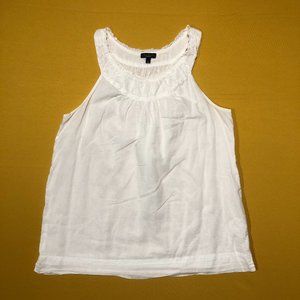 Talbots Women’s Size 6 White Tank Top Sleeveless Top Shirt 100% Cotton